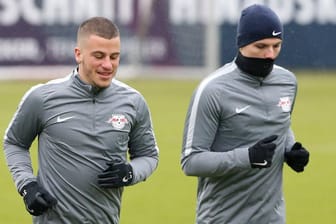Diego Demme (li.) und Marcel Sabitzer können gegen den BVB nicht mitwirken.