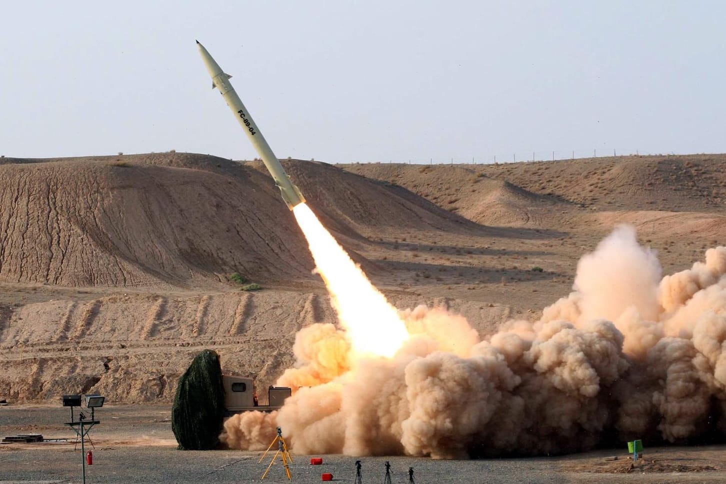 Iran will erneut Raketen testen (Archivbild von 2010).