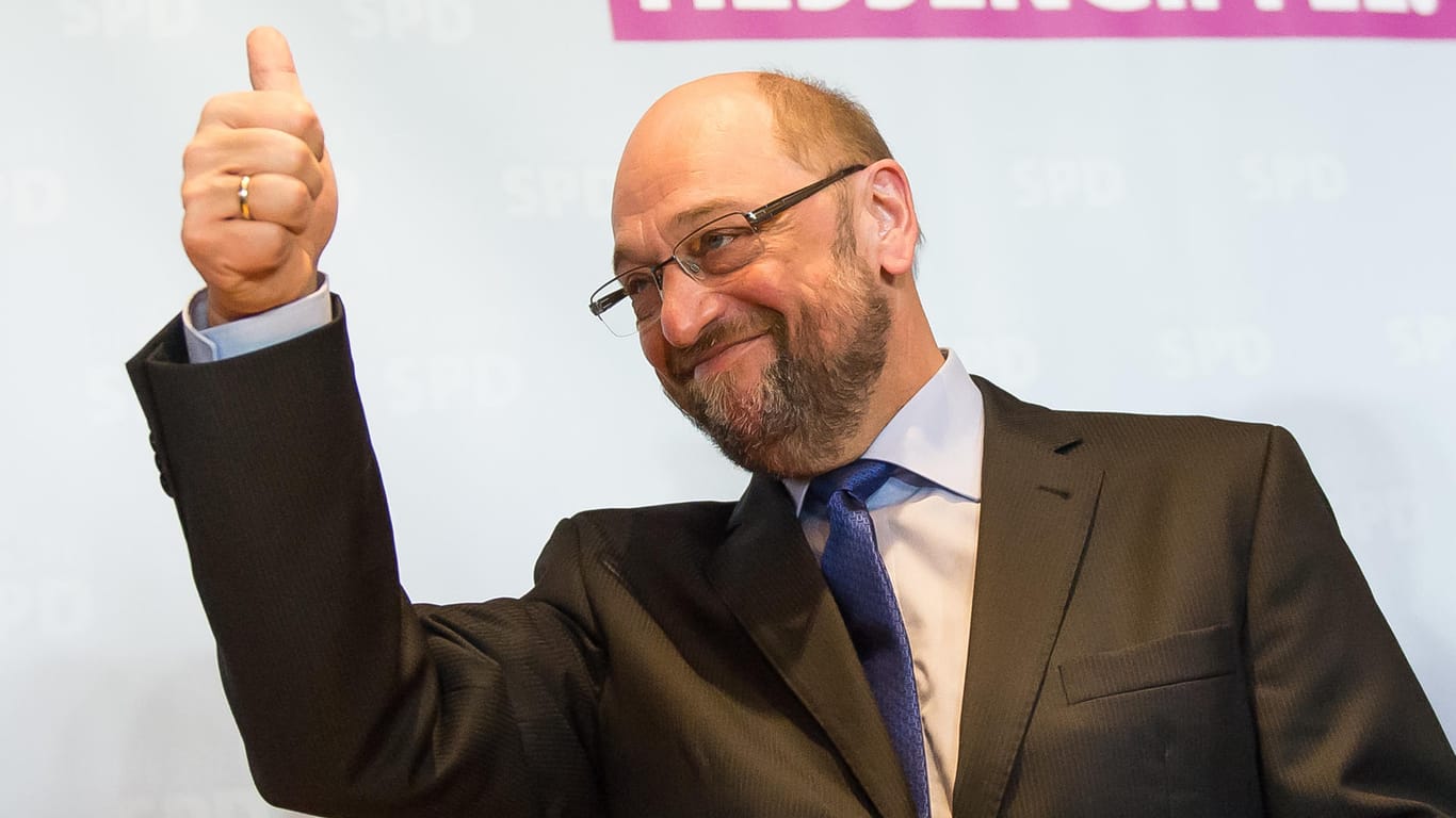 Martin Schulz auf einer SPD-Veranstaltung am Wochenende in Hessen.