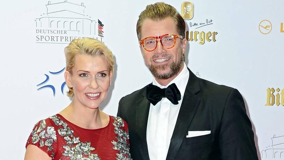 Alexandra Rietz mit ihrem Freund Carsten im November 2015 anlässlich des Sportpresseballes in der Alten Oper in Frankfurt am Main.