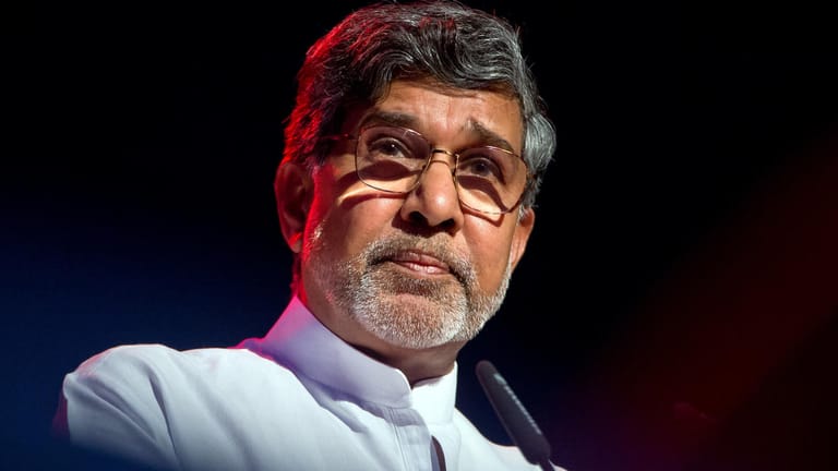 Der indische Nobelpreisträger Kailash Satyarthi.