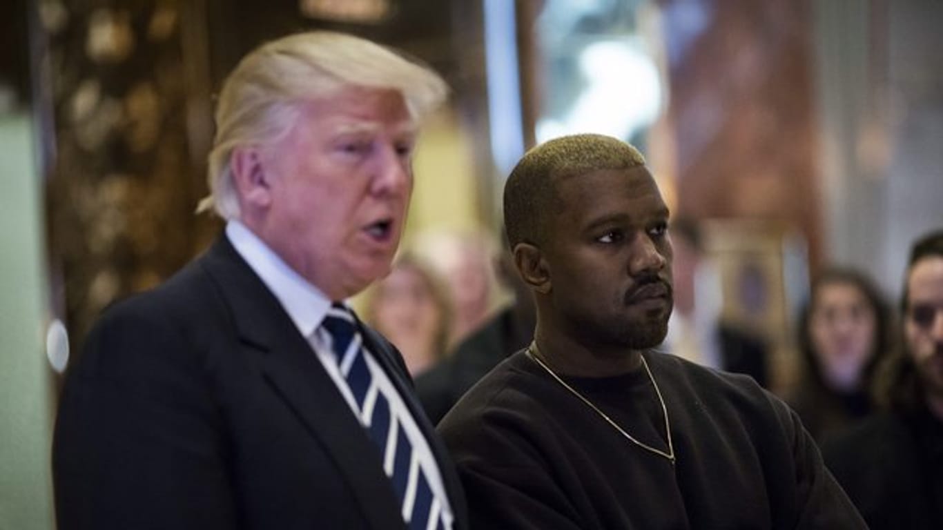 Kanye West hat noch im Dezember Donald Trump "einen großartigen Freund" genannt.