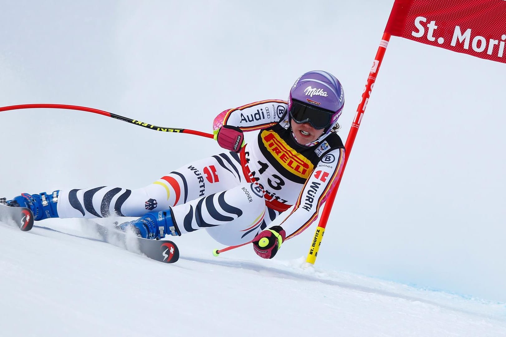 Viktoria Rebensburg verpasst eine Medaille ganz knapp.