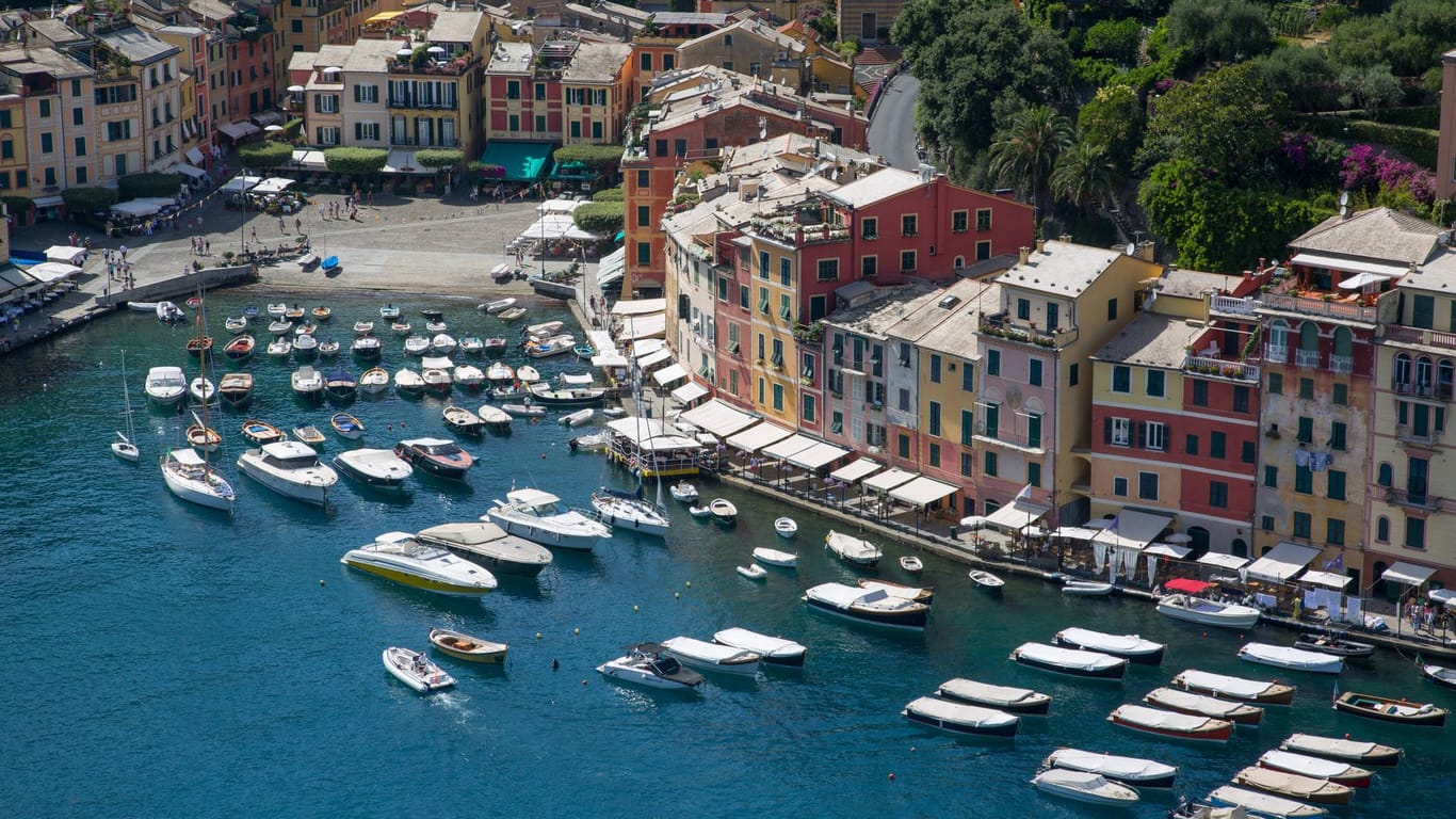 Der Hafen von Portofino.