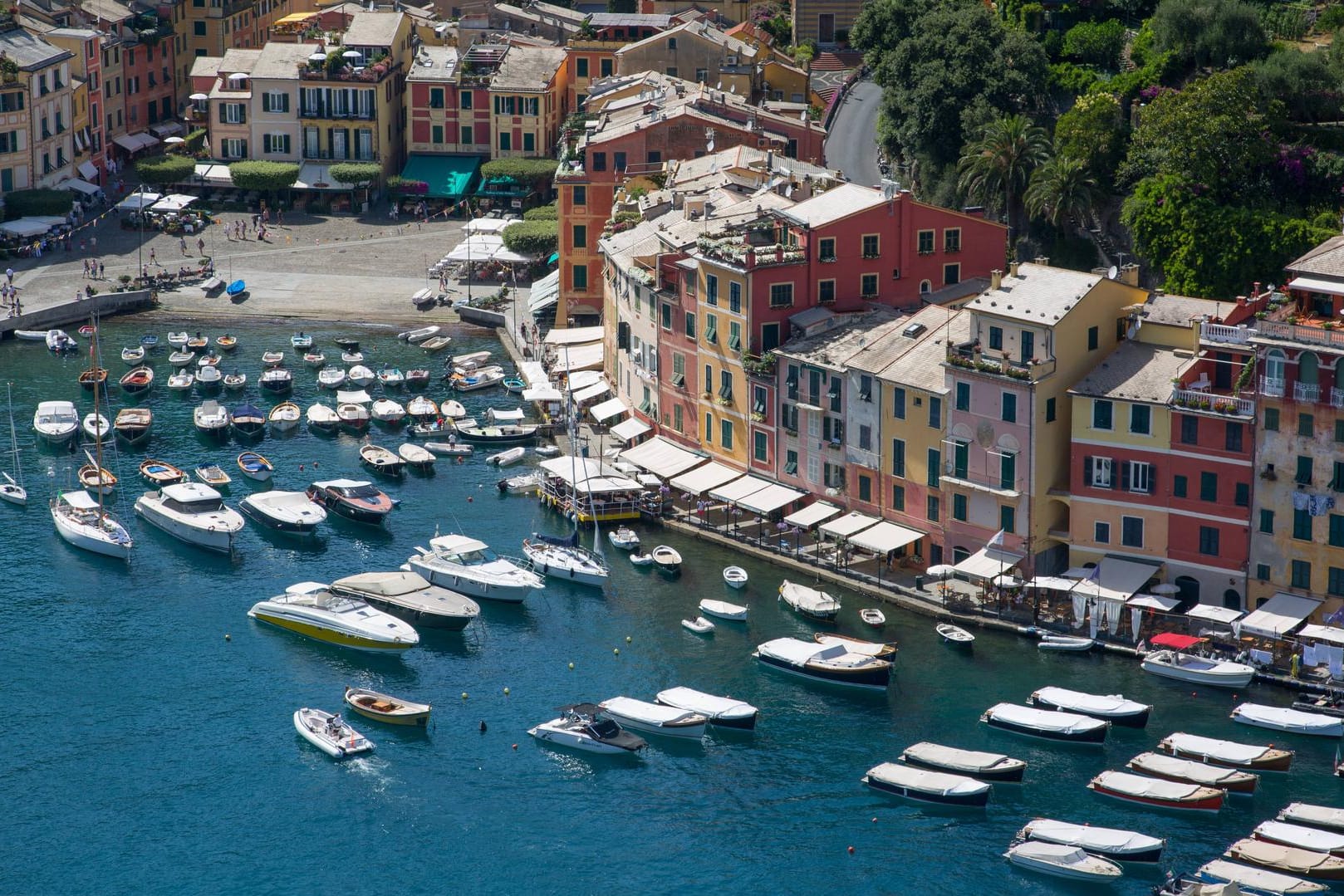 Der Hafen von Portofino.