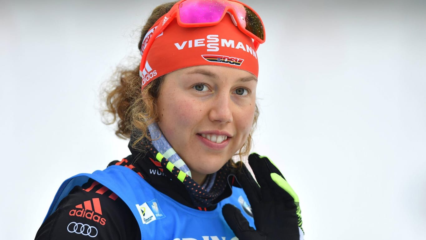Laura Dahlmeier nimmt bei der Biathlon-WM eine Goldmedaille ins Visier.