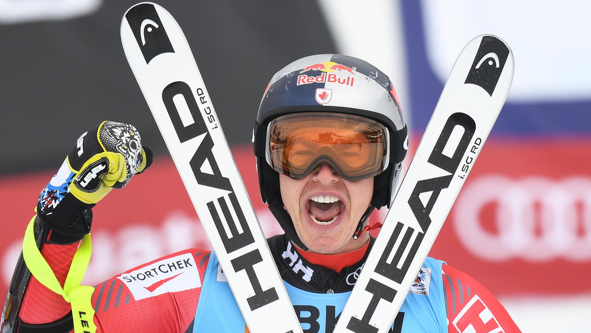 Erik Guay hat als erster Kanadier WM-Gold im Super-G gewonnen.