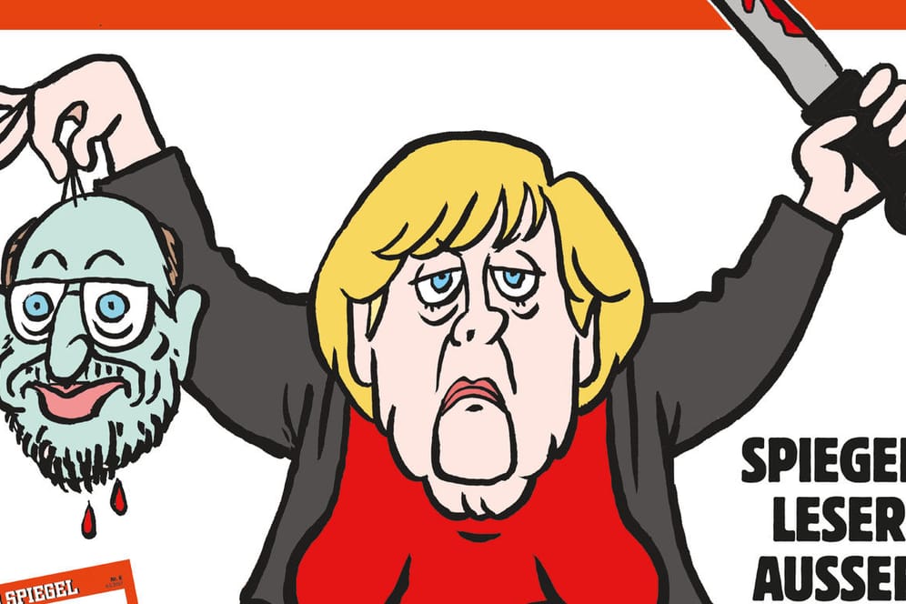 Merkel als Henkerin: Das neue Titelblatt der Satire-Zeitschrift "Charlie Hebdo".