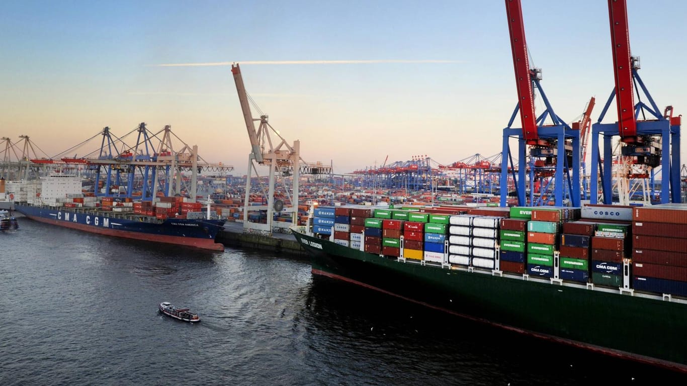 Hamburger Hafen: Befürworter der Elbvertiefung argumentieren, dass angesichts immer größerer Containerschiffe ohne die Maßnahme Umsatzeinbußen drohen.