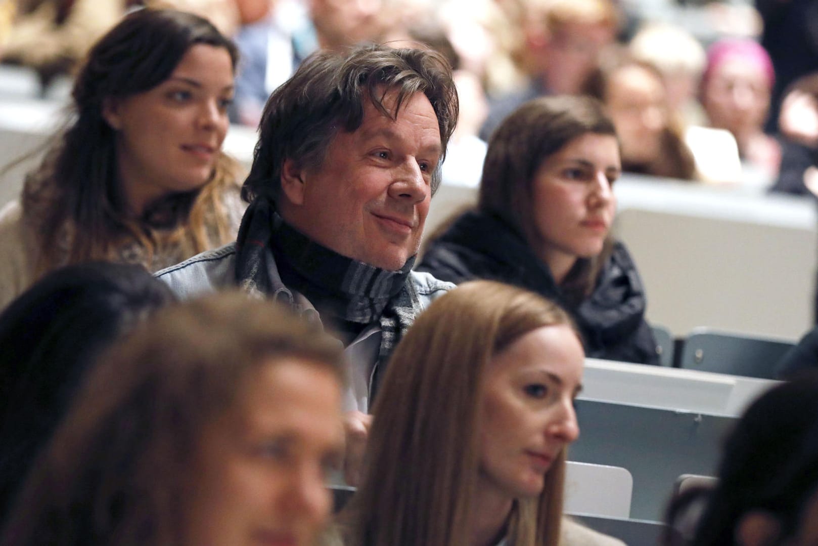 Jörg Kachelmann bei seinem "Auftritt" an der Kölner Uni.