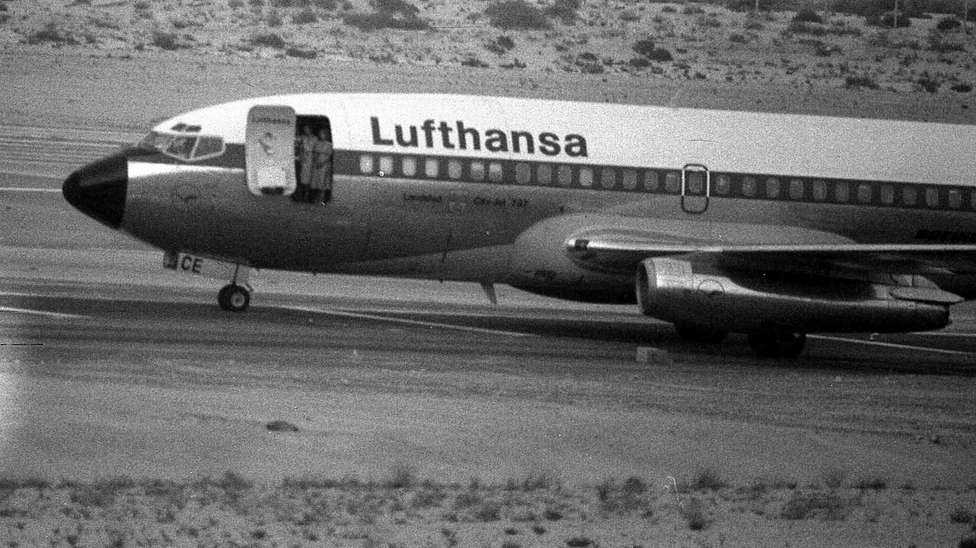 Die Boeing 737 "Landshut" der Lufthansa wurde im Oktober 1977 mit 86 Passagieren an Bord entführt.