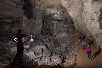 Einige Touren in der unterirdischen Welt des Mammouth Cave Nationalparks dauern sechseinhalb Stunden.