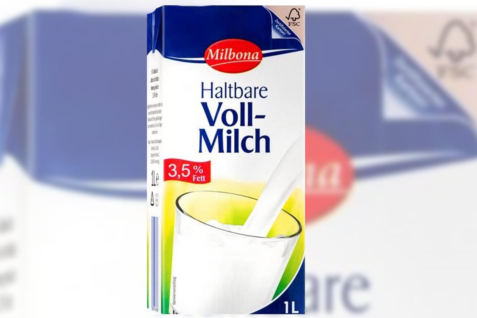 In bestimmten Chargen der Milbona-Vollmilch wurden Magen-Darm-Bakterien gefunden.