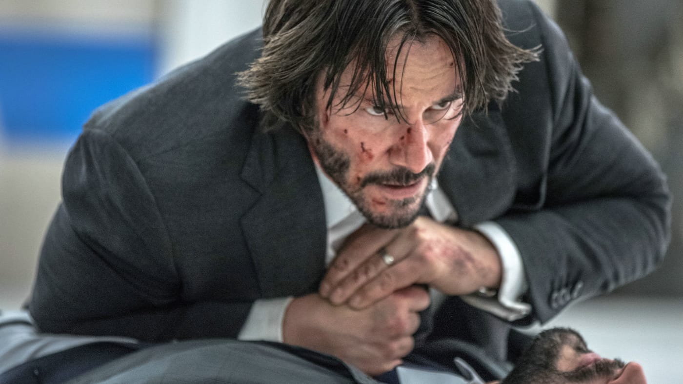 John Wick (Keanu Reeves) bei der Arbeit.