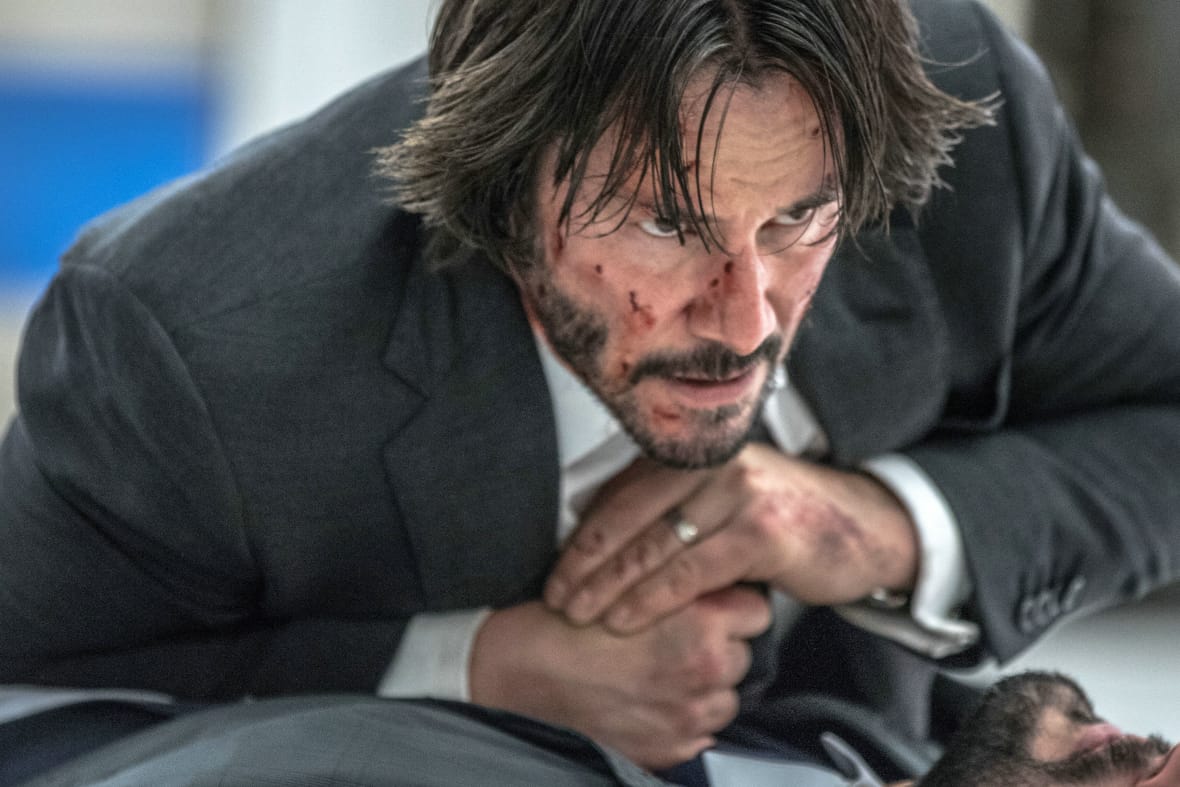 John Wick (Keanu Reeves) bei der Arbeit.