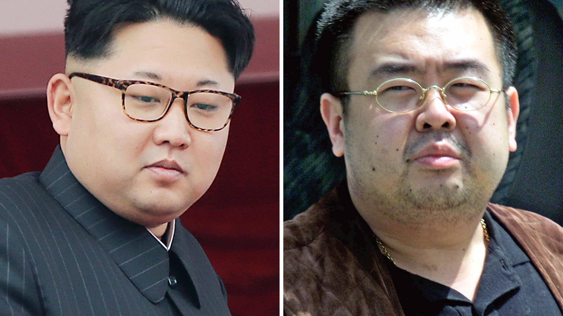 Der nordkoreanische Diktator Kim Jong Un (links) und sein in Ungnade gefallener und wohl ermordeter Bruder Kim Jong Nam. Der nordkoreanische Diktator Kim Jong Un (links) und sein in Ungnade gefallener und wohl ermordeter Bruder Kim Jong Nam.