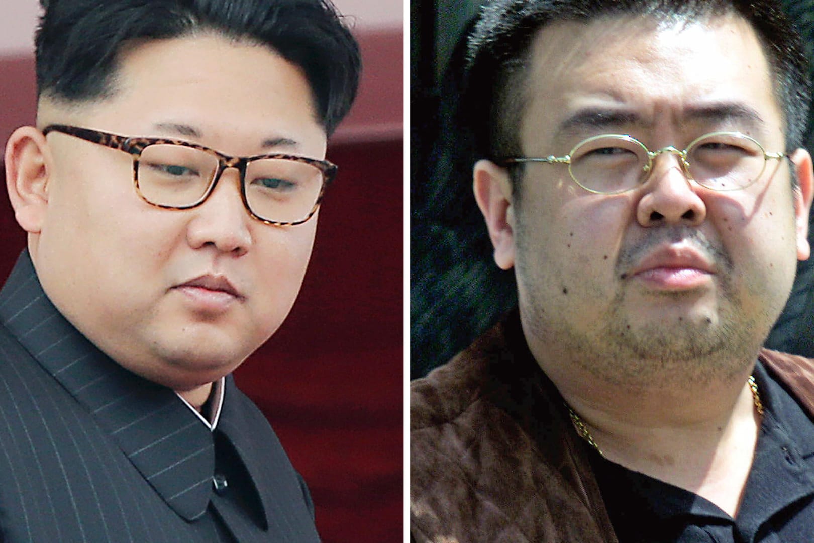 Der nordkoreanische Diktator Kim Jong Un (links) und sein in Ungnade gefallener und wohl ermordeter Bruder Kim Jong Nam.