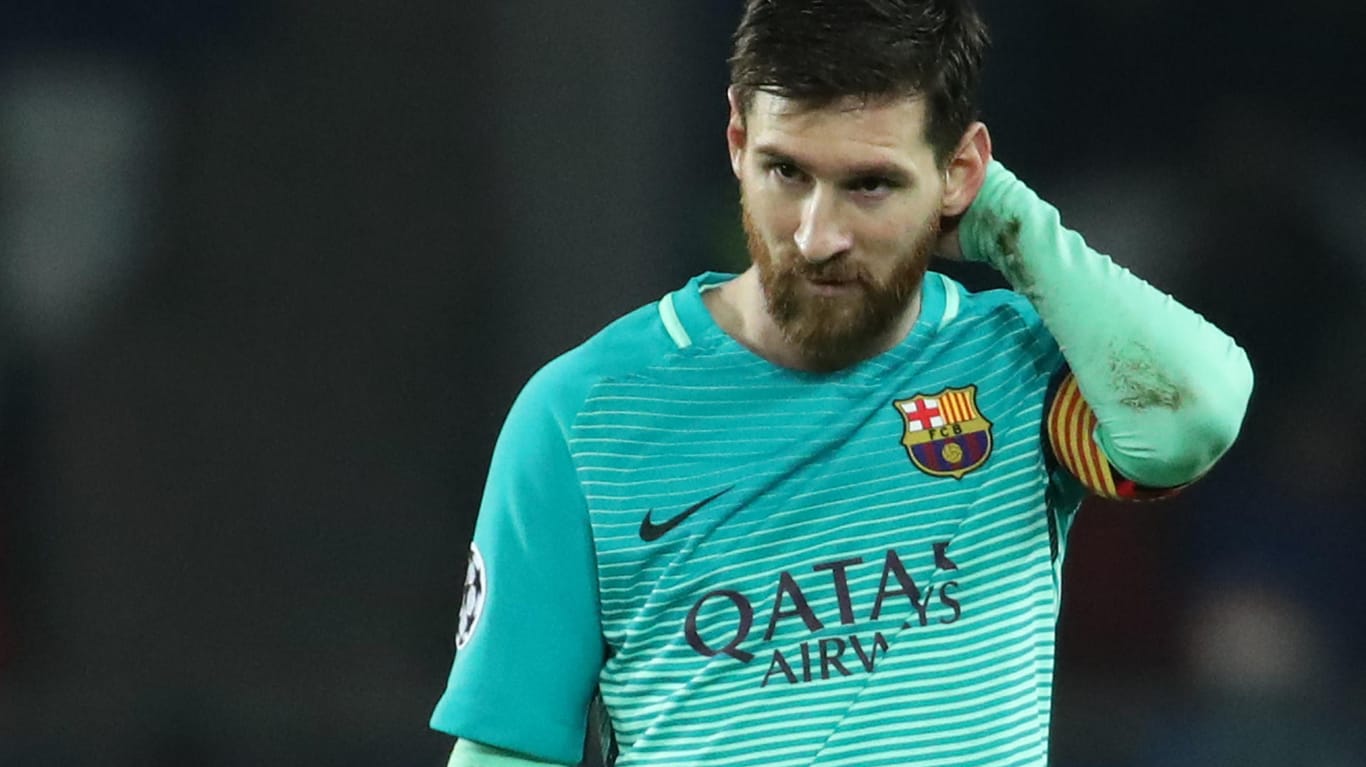 Barcelonas Lionel Messi war gegen Paris St. Germain ein Schatten seiner selbst.