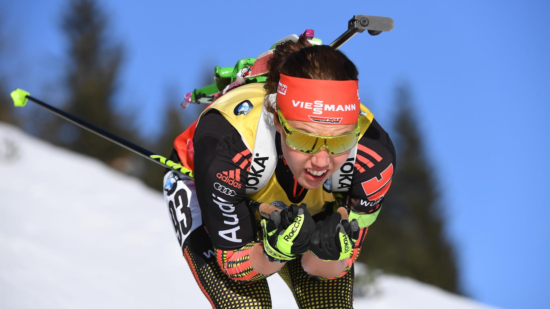 Weltmeisterin über 15 Kilometer in Hochfilzen: Biathletin Laura Dahlmeier.