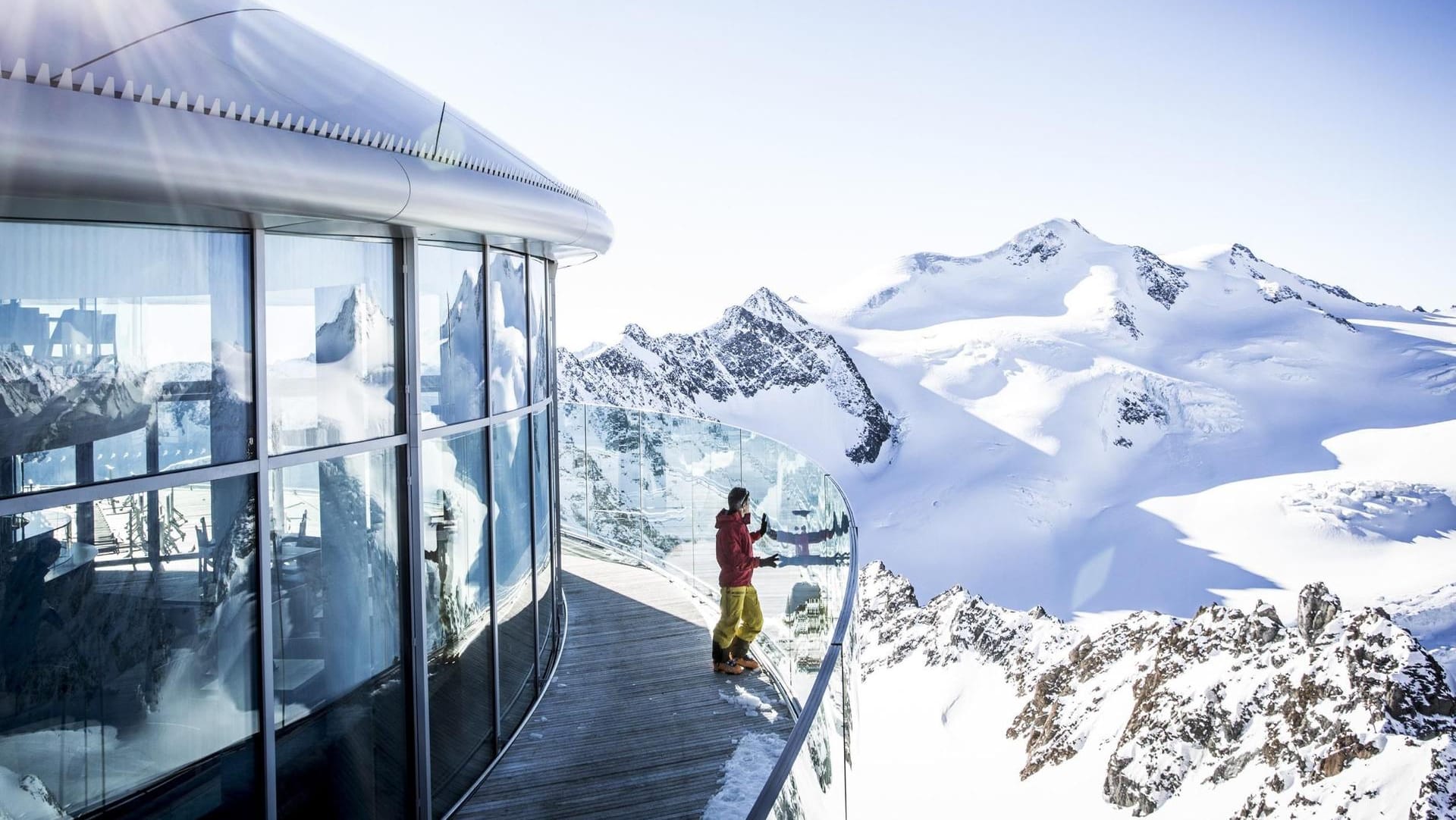 ''Café 3440'' am Pitztaler Gletscher.