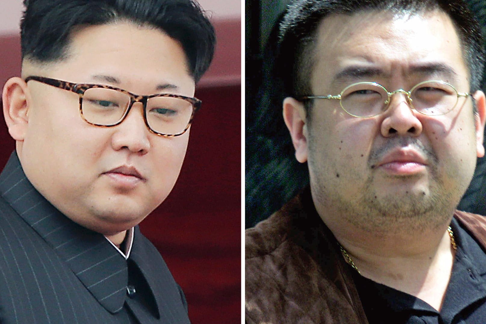 Nordkoreas Machthaber Kim Jong Un und sein ermordeter Halbbruder Kim Jong Nam.