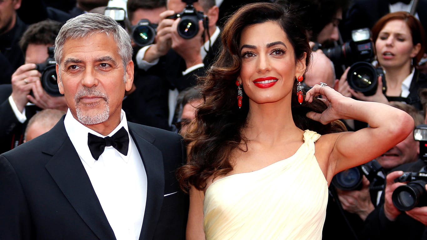 George und Amal Clooney im vergangenen Mai bei den Filmfestspielen in Cannes.