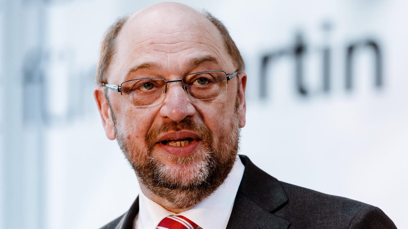 Martin Schulz bei einer Rede in Lübeck.
