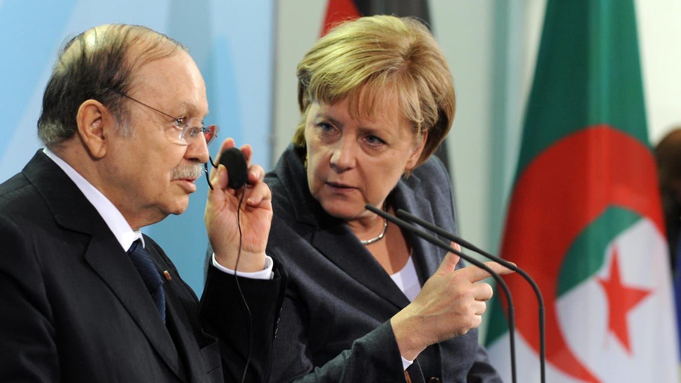 Angela Merkel und Abdelaziz Bouteflika