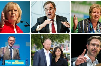 Die Spitzenkandidaten der Landtagswahlen 2017 in Nordrhein-Westfalen.