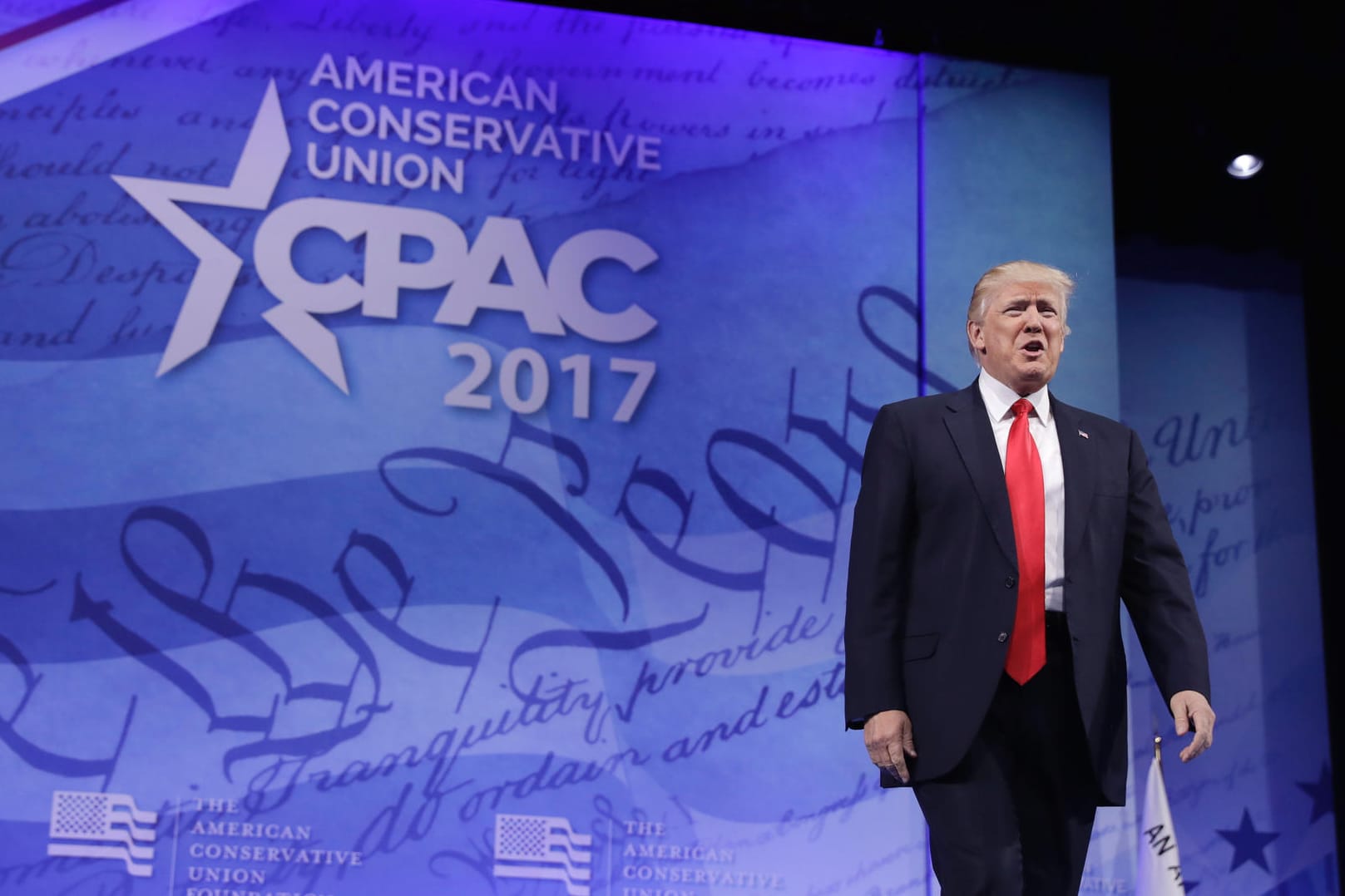 US-Präsident Donald Trump teilte auf der CPAC-Konferenz (Conservative Political Action Conference) in Oxon Hill auch mächtig gegen die Presse aus.