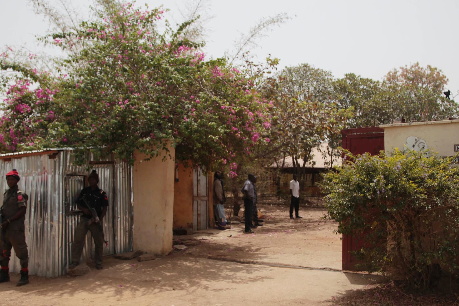 Das Wohngebäude der entführten deutschen Archäologen bei Janjala in Nigeria.