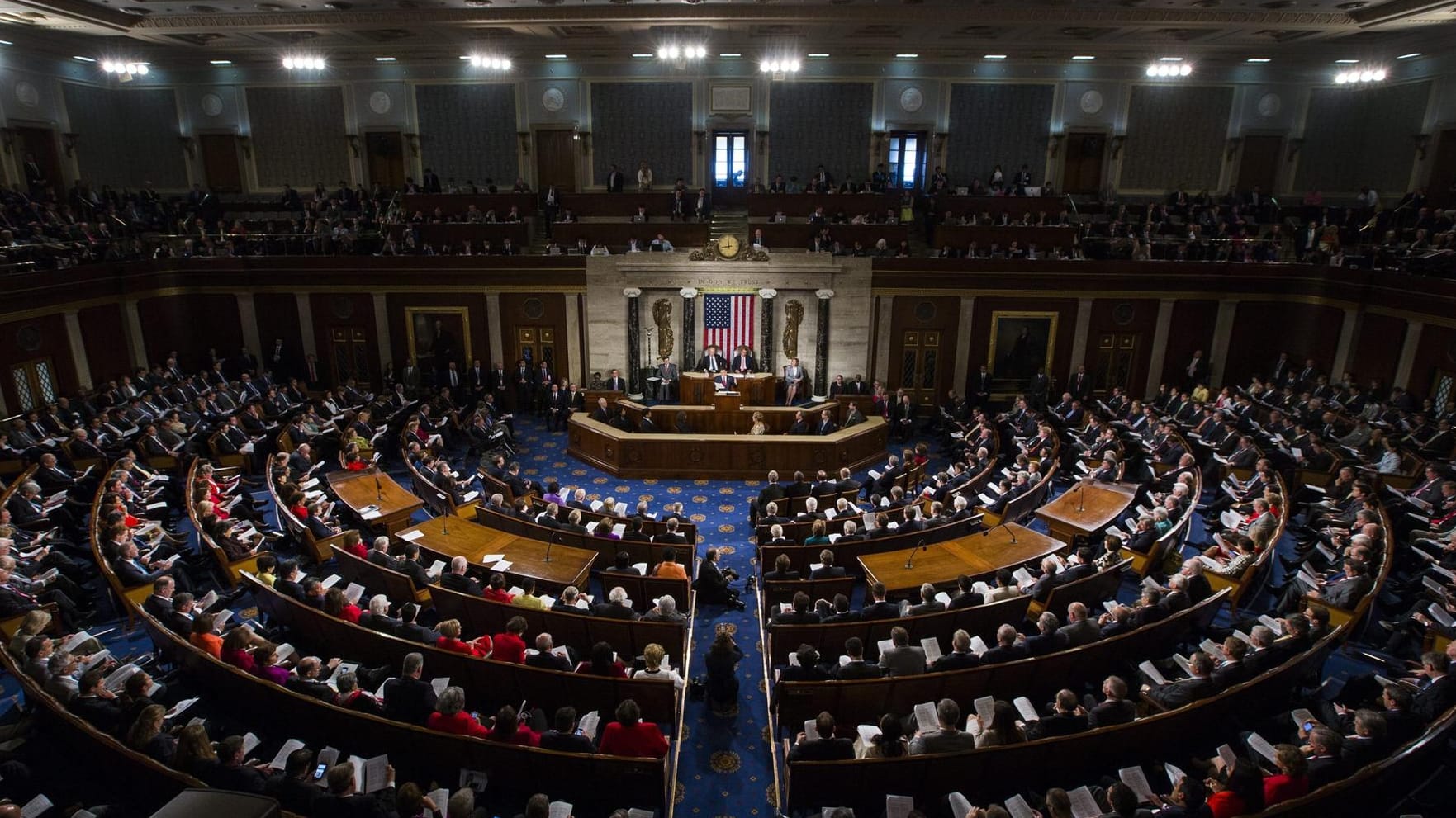 Hochspannung vor Donald Trumps Rede vor dem US-Kongeress im Washingtoner Capitol. Hochspannung vor Donald Trumps Rede vor dem US-Kongeress im Washingtoner Capitol.