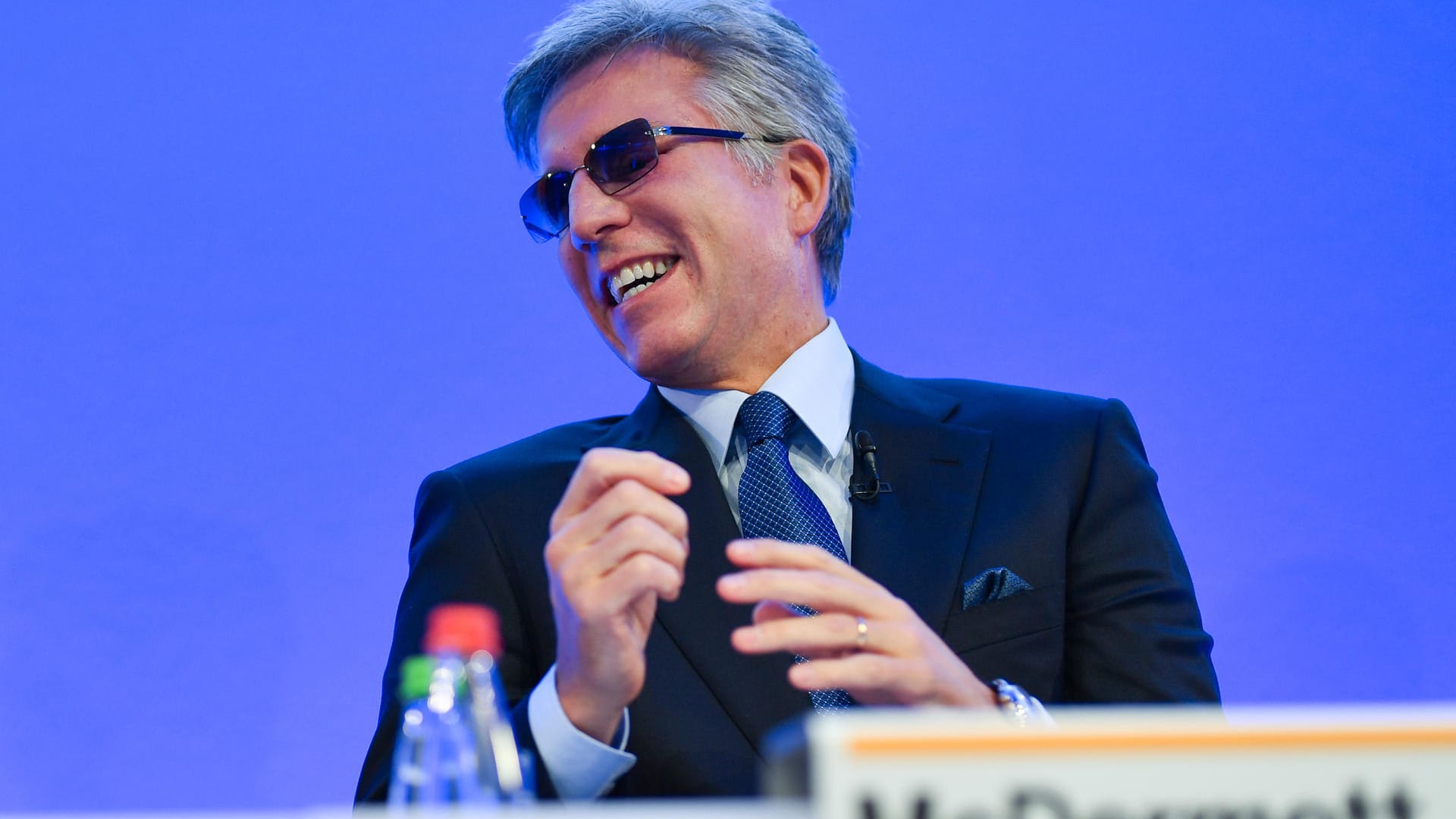 Der Vorstandssprecher des Softwareherstellers SAP, Bill McDermott, vor gut einem Monat bei der Bilanzpressekonferenz.