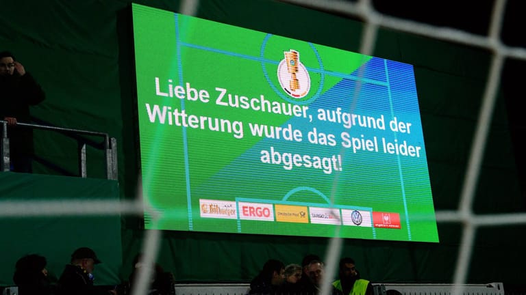 Spielabsage statt Pokalkrimi in Lotte.