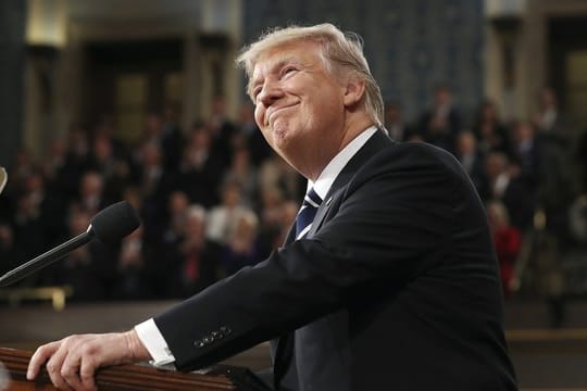 US-Präsident Donald Trump spricht zum ersten Mal seit seiner Amtseinführung vor dem Kongress.