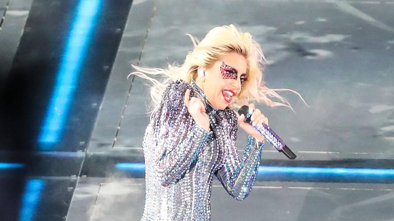 Lady Gaga während der Halbzeitshow des "Super Bowl" Anfang Februar in Houston.