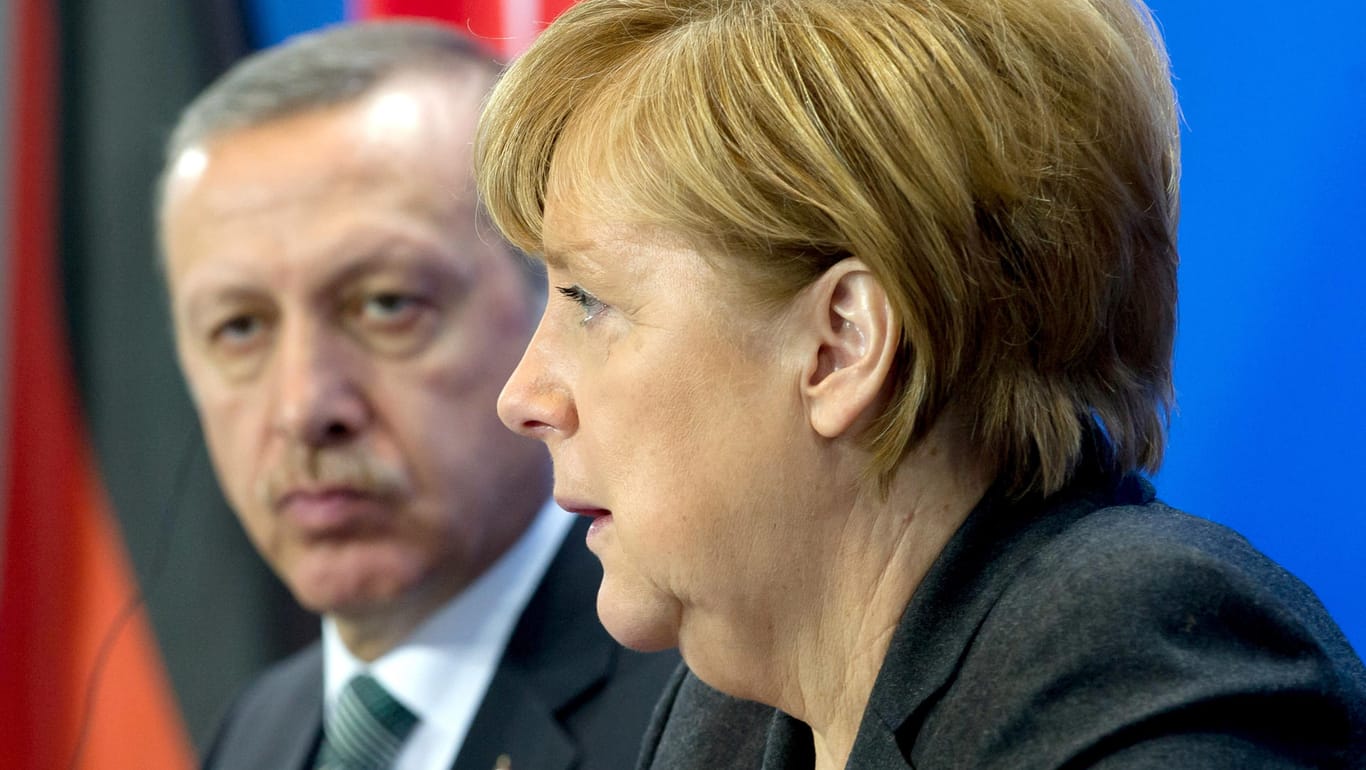 Der türkische Staatschef Recep Tayyip Erdogan und Bundeskanzlerin Angela Merkel.