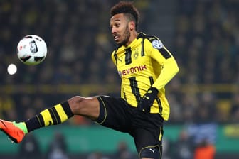 Pierre-Emerick Aubameyang und Borussia Dortmund bekommen es am 14. März Drittligist Sportfreunde Lotte zu tun.