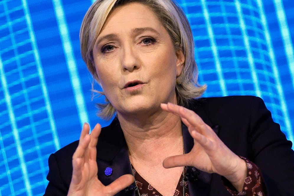 Die französische Rechtspopulistin Marine Le Pen, Präsidentschaftskandidatin des Front National.