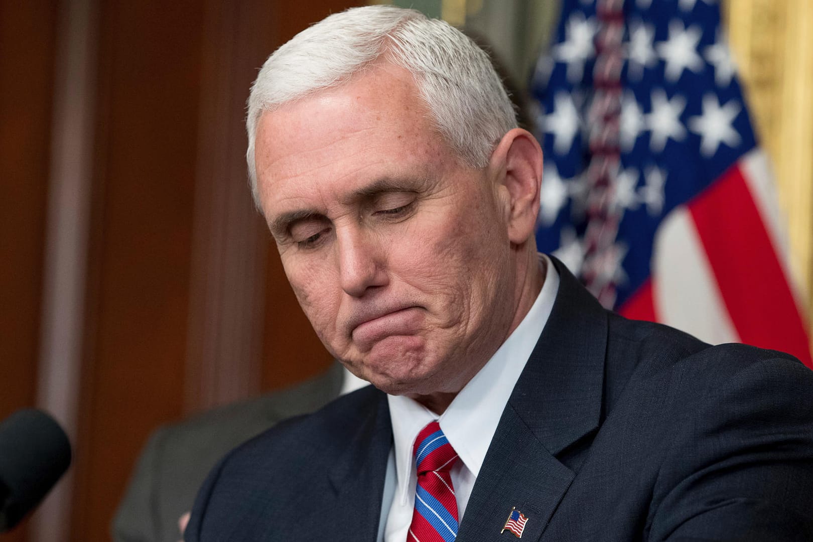 US-Vize Mike Pence hat gerade nichts zu lachen.