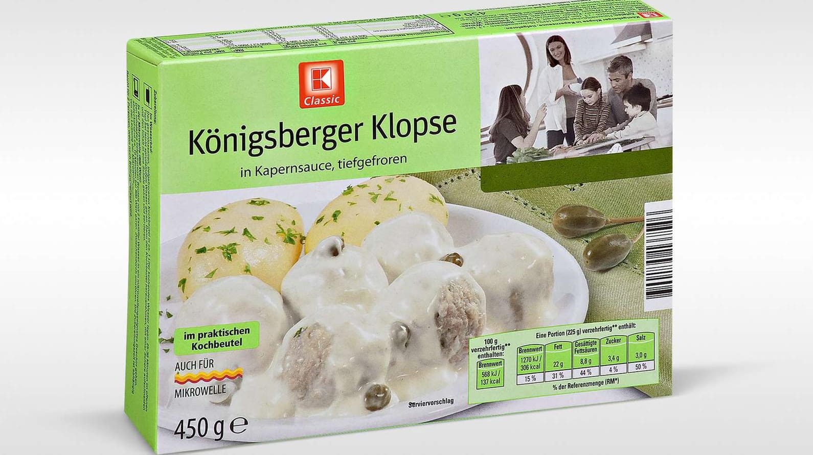 Kaufland ruft Königsberger Klopse nach Salmonellen-Fund zurück.