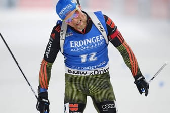 Erik Lesser kam über Platz 13 in der Verfolgung nicht hinaus.