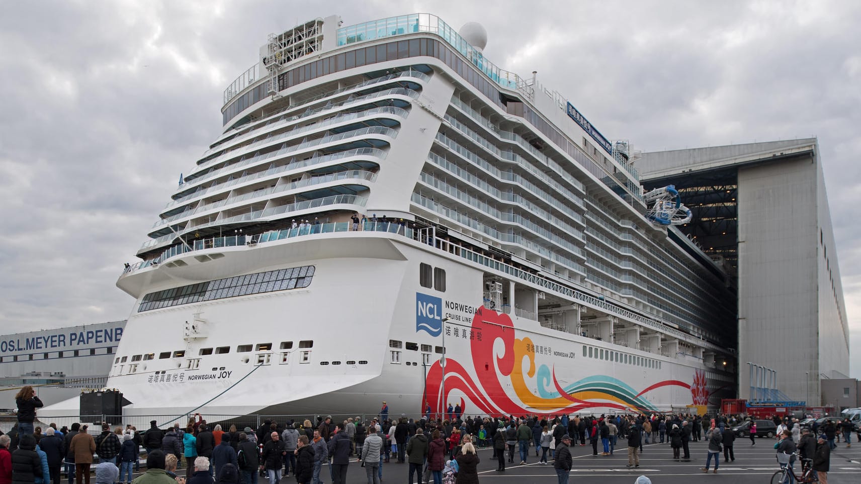 "Norwegian Joy": Kreuzfahrtriese verlässt das Baudock