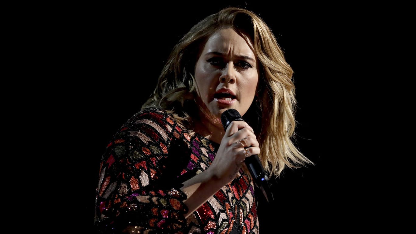 Adele bei den Grammy Awards 2017 in Los Angeles.