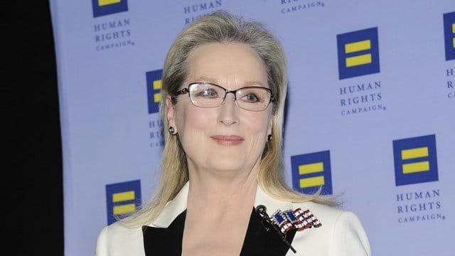 Meryl Streep steht für Spielberg vor der Kamera.