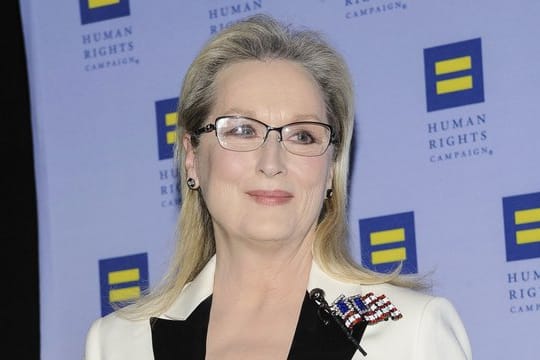 Meryl Streep steht für Spielberg vor der Kamera.