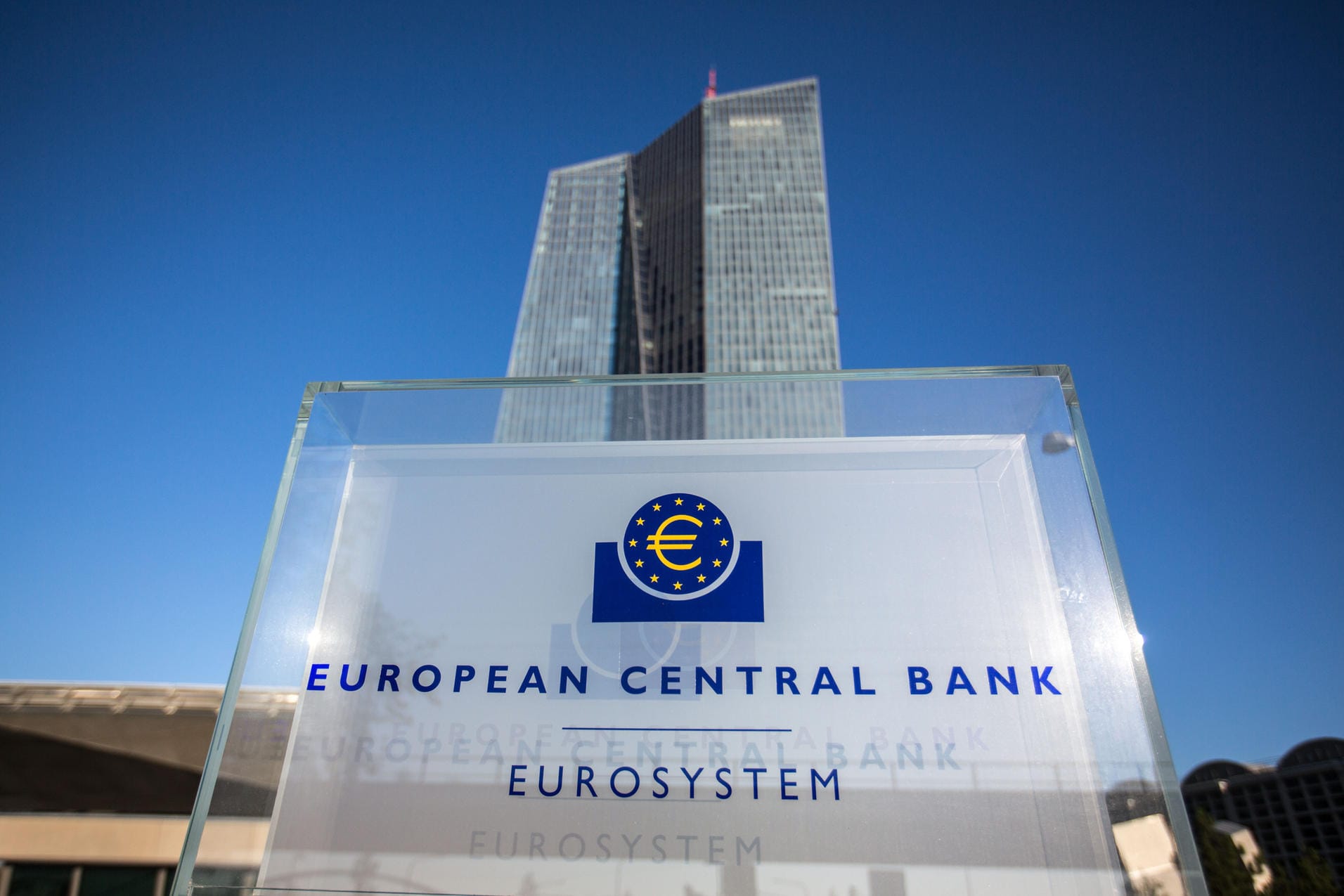 Die Zentrale der Europäischen Zentralbank.