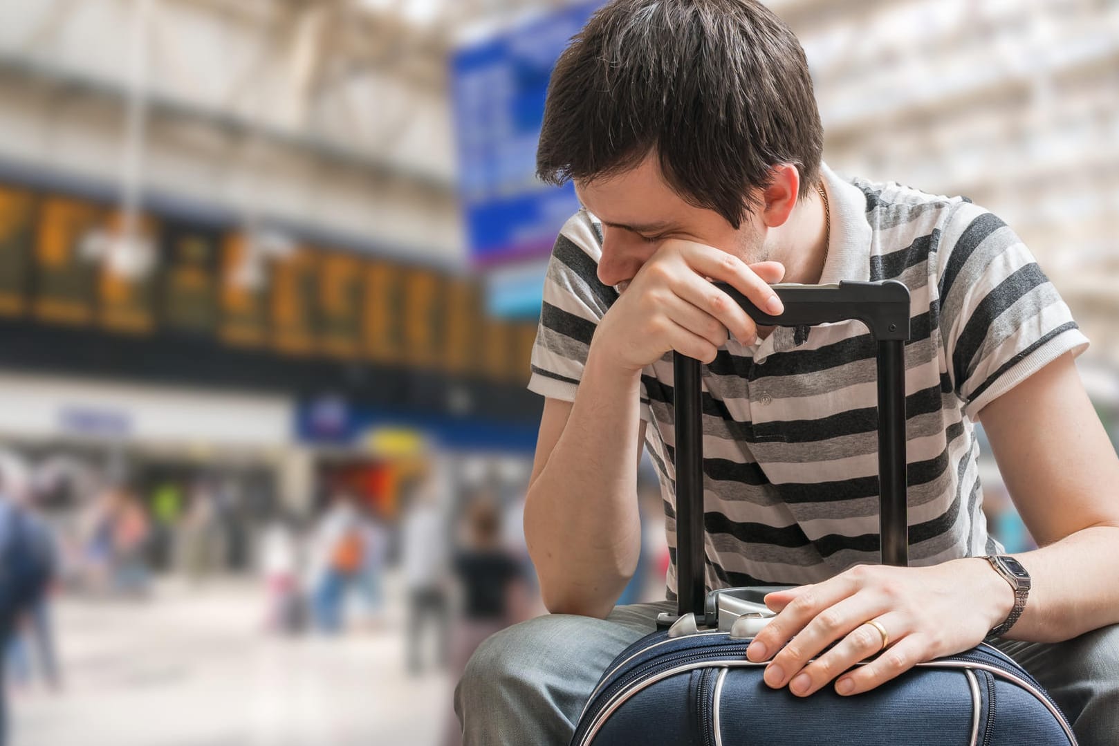 Bei Airline-Streiks kann es zu langen Wartezeiten kommen