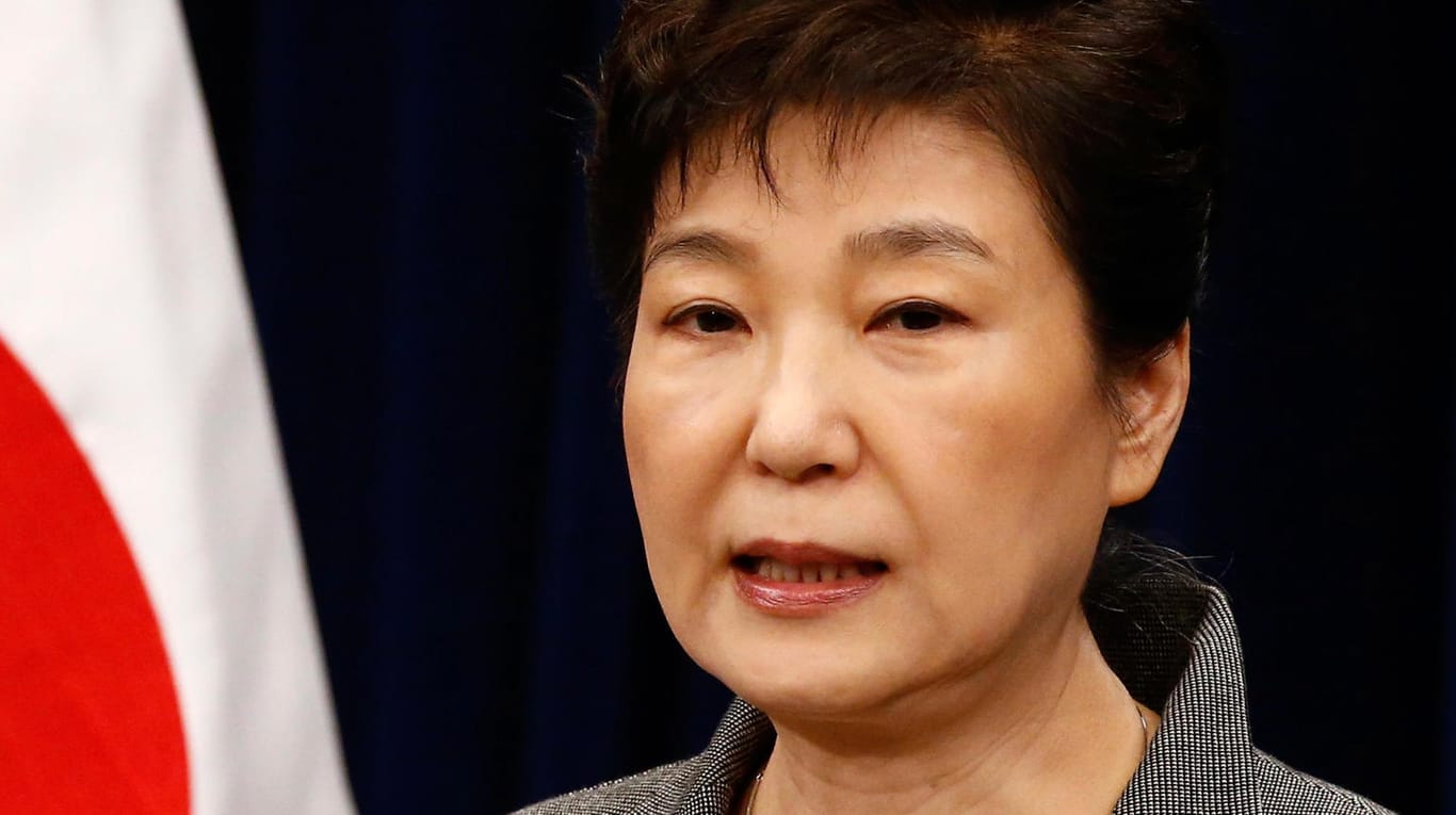 Tiefer Fall für die südkoreanische Staatspräsidentin Park Geun Hye.