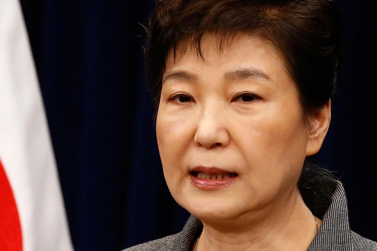 Tiefer Fall für die südkoreanische Staatspräsidentin Park Geun Hye.